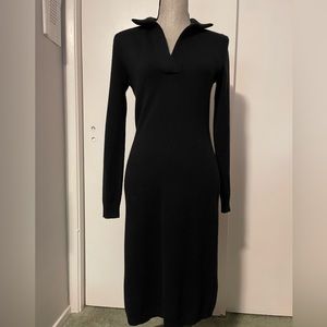 Ralph Lauren Black Sweater Dress Wool, Cashmere, Angora Size Medium.